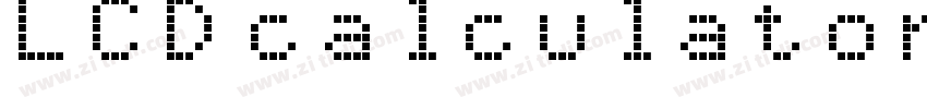 LCD calculator字体转换 LCD calculator字体转换